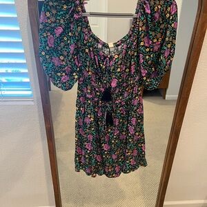 Spell Multicolor Floral Dress NWT